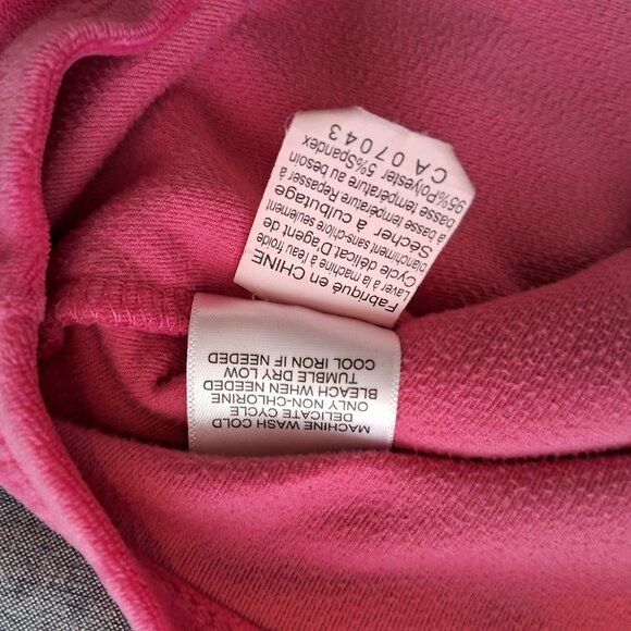 Juicy Couture Pink Velour Top- Size M - Picture 9 of 9